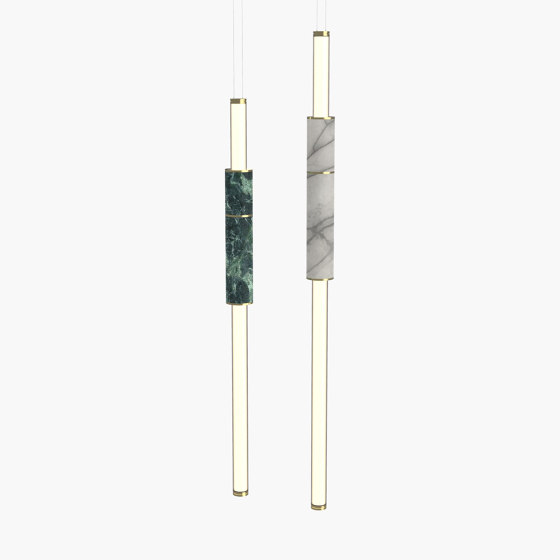 Light Pipe S 58-07 - Polished Brass, White & Green |  | _test blob_id 4.5