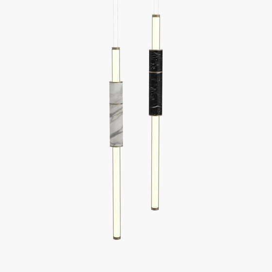 Light Pipe S 58-05 - White & Black, Burnished Brass |  | _test blob_id 4.5