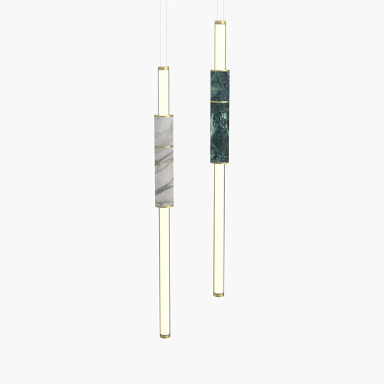 Light Pipe S 58-05 - White & Green, Brushed Brass |  | _test blob_id 4.5