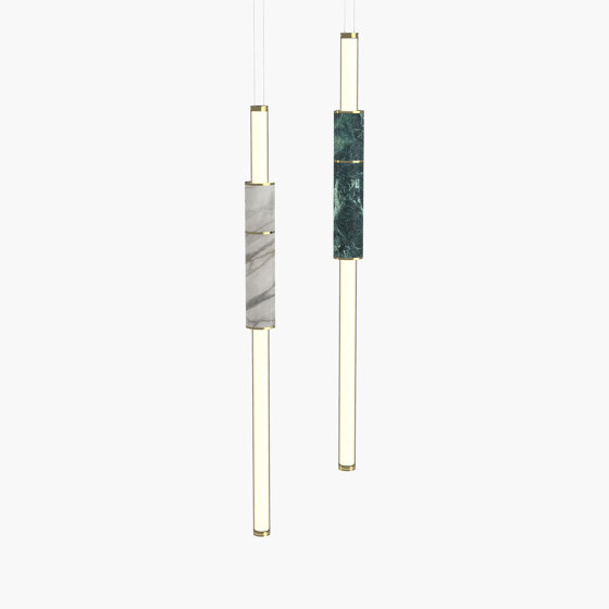 Light Pipe S 58-05 - White & Green, Polished Brass |  | _test blob_id 4.5