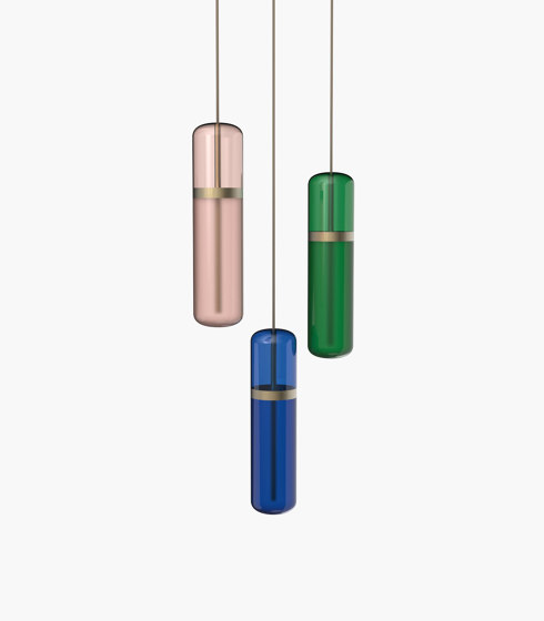 Pill S 36-03 - Pink / Blue / Green, Burnished Brass |  | _test blob_id 4.5