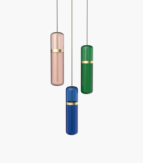 Pill S 36-03 - Pink / Blue / Green, Brushed Brass |  | _test blob_id 4.5