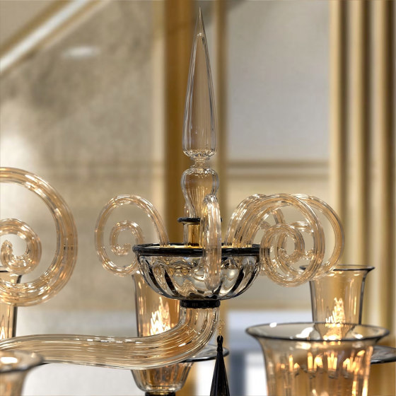 CELLINI Chandelier en verre de Murano | Suspensions | Piumati