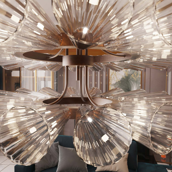 FOSCARINI II Murano Glass Chandelier | Suspended lights | Piumati