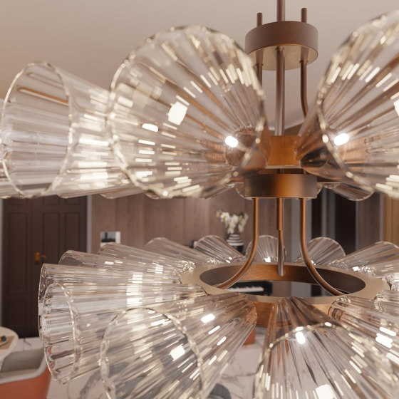 FOSCARINI II Murano Glass Chandelier | Suspended lights | Piumati