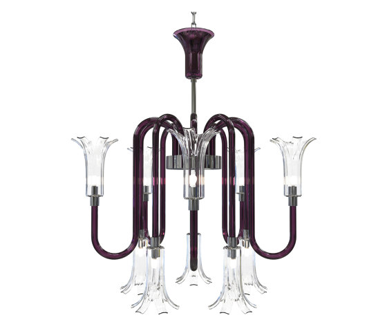 MICHELANGELO Murano Glass Chandelier S | Suspended lights | Piumati