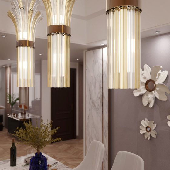 MODIGLIANI Murano Glass Pendant Light | Suspended lights | Piumati