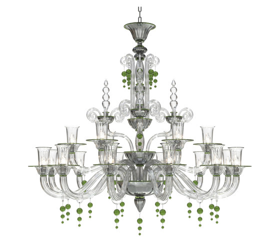 PUCCINI Chandelier en verre de Murano | Suspensions | Piumati