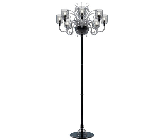 RAFFELLO Lámpara de pie en cristal de Murano | Lámparas de pie | Piumati