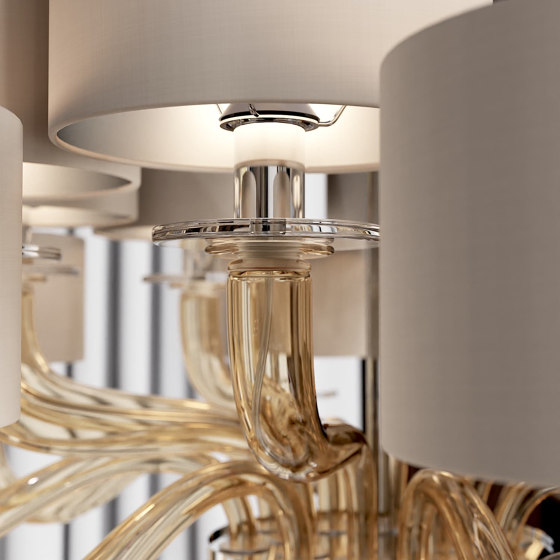 TIEPOLO Lámpara de cristal de Murano | Lámparas de suspensión | Piumati