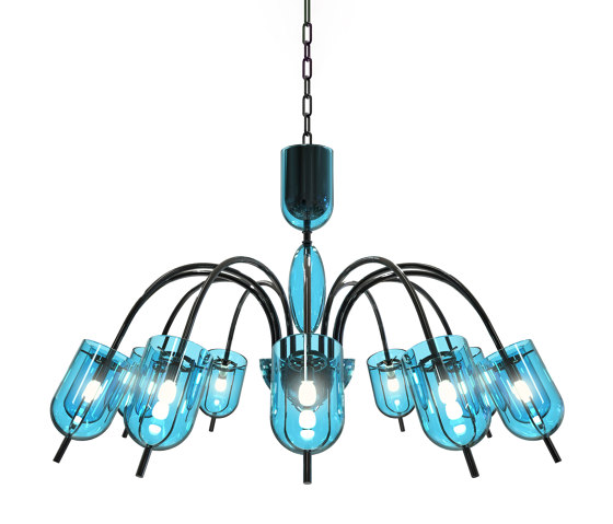 TINTORETTO Chandelier en verre de Murano | Suspensions | Piumati