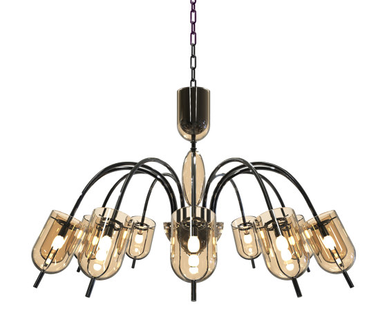 TINTORETTO Chandelier en verre de Murano | Suspensions | Piumati