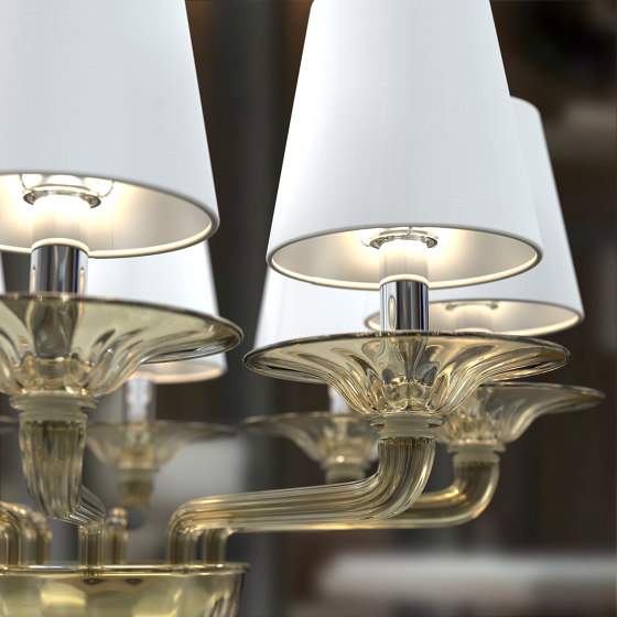 TIZIANO Lámpara de pie en cristal de Murano | Lámparas de pie | Piumati