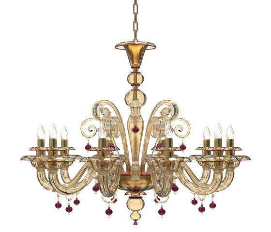 VESPUCCI Lámpara de cristal de Murano | Lámparas de suspensión | Piumati