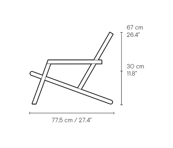 AH603 | Outdoor Deck Chair | Sillones | Carl Hansen & Søn