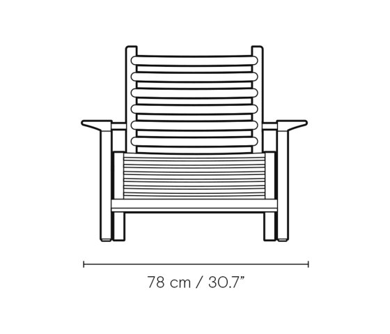 AH603 | Outdoor Deck Chair | Sillones | Carl Hansen & Søn