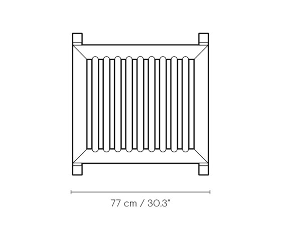 AH604F | Outdoor Lounger Footrest | Pouf | Carl Hansen & Søn