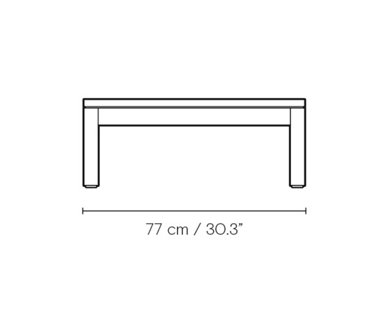 AH604F | Outdoor Lounger Footrest | Poufs / Polsterhocker | Carl Hansen & Søn