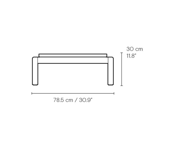 AH604F | Outdoor Lounger Footrest | Poufs | Carl Hansen & Søn