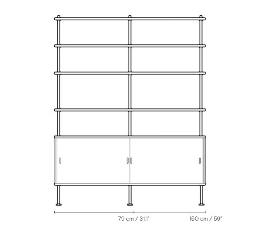 BM0253 sample set up 1 | Shelving system | Estantería | Carl Hansen & Søn