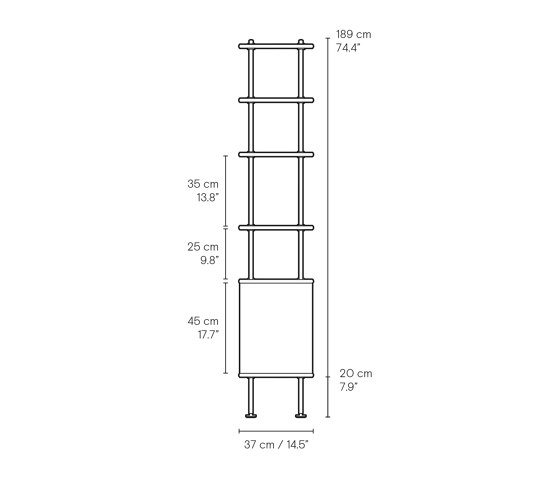 BM0253 sample set up 1 | Shelving system | Estantería | Carl Hansen & Søn