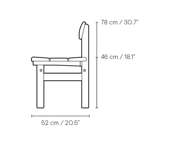 BM0699 | Asserbo Bänk m. Rückenlehne | Sitzbänke | Carl Hansen & Søn