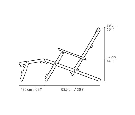 BM5565 | Deck Chair with Footrest | Fauteuils | Carl Hansen & Søn