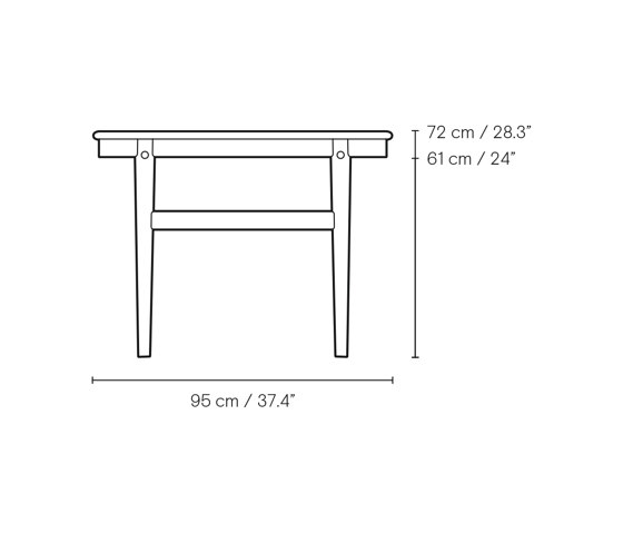 CH327 | Esstische | 190x95 cm | Esstische | Carl Hansen & Søn