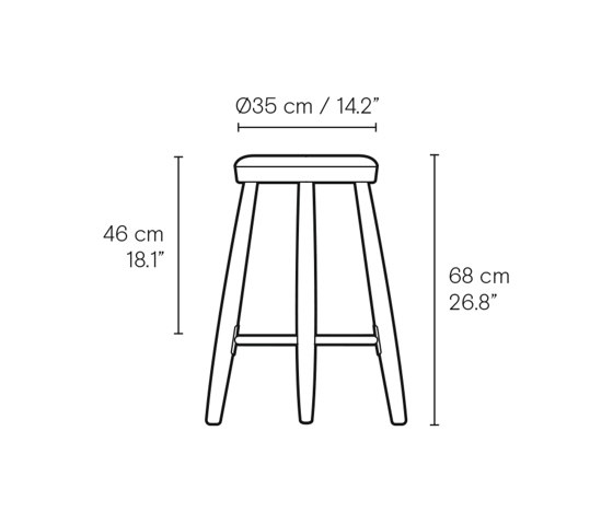 CH58 | Bar Stool | Taburetes de bar | Carl Hansen & Søn