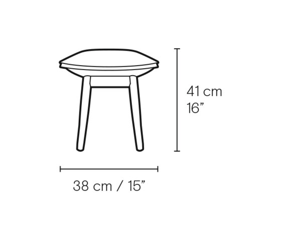 E016 | Embrace Footstool | Poufs / Polsterhocker | Carl Hansen & Søn