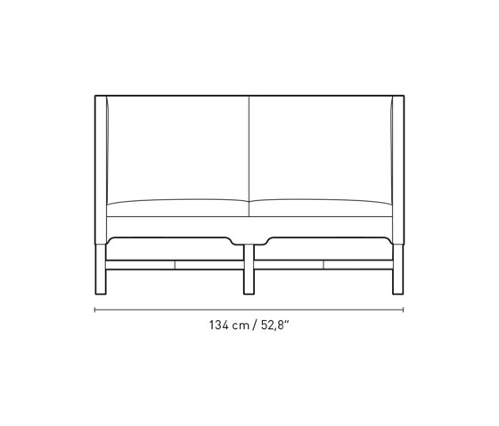 KK41180 | Sofa with high sides | Divani | Carl Hansen & Søn
