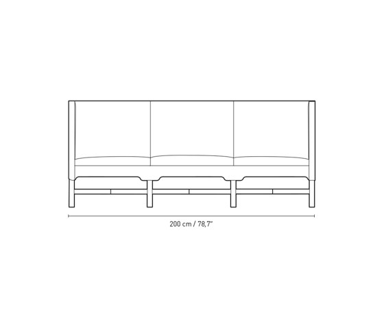 KK41181 | Sofa with high sides | Sofas | Carl Hansen & Søn