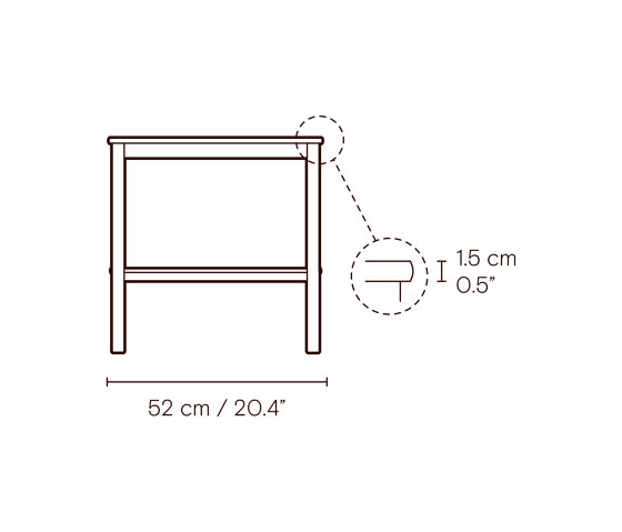 KK44860 | Sidetable | Tables basses | Carl Hansen & Søn