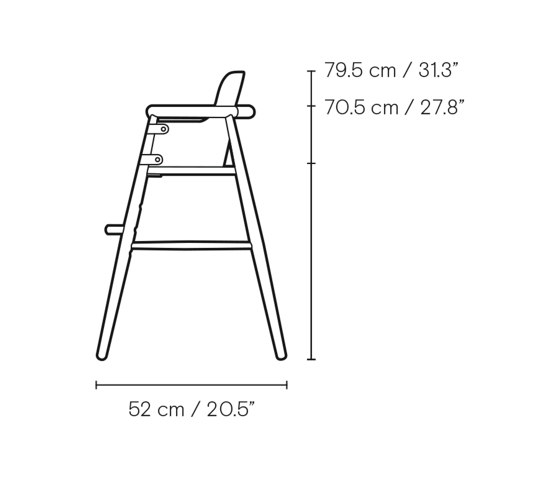 ND54 | High Chair | Seggioloni | Carl Hansen & Søn