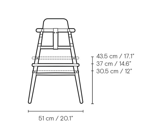 ND54 | High Chair | Seggioloni | Carl Hansen & Søn