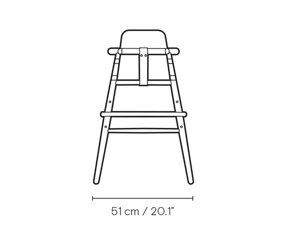 ND54S | Baby Backrest for High Chair | Seggioloni | Carl Hansen & Søn