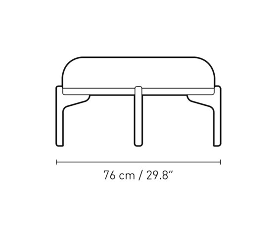 RF1903F | Sideways Footstool | Pouf | Carl Hansen & Søn