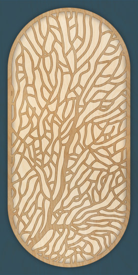 Coral | Pannelli legno | Inkiostro Bianco