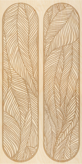 Leafage | Holz Platten | Inkiostro Bianco