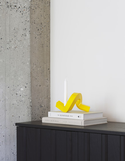 Crooked Candlestick One Yellow | Bougeoirs | Normann Copenhagen