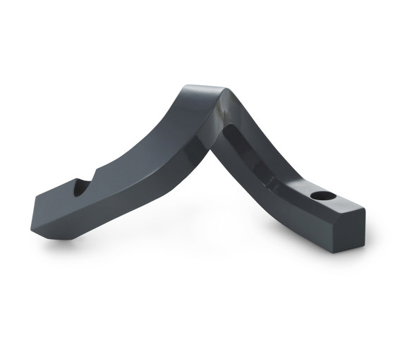 Crooked Candlestick Two Grey | Candlesticks / Candleholder | Normann Copenhagen