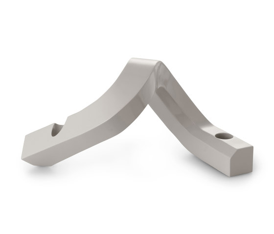 Crooked Candlestick Two Warm Grey | Bougeoirs | Normann Copenhagen