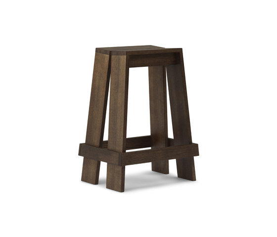 Let Barstool 65cm Brown Stained Ash | Tabourets | Normann Copenhagen