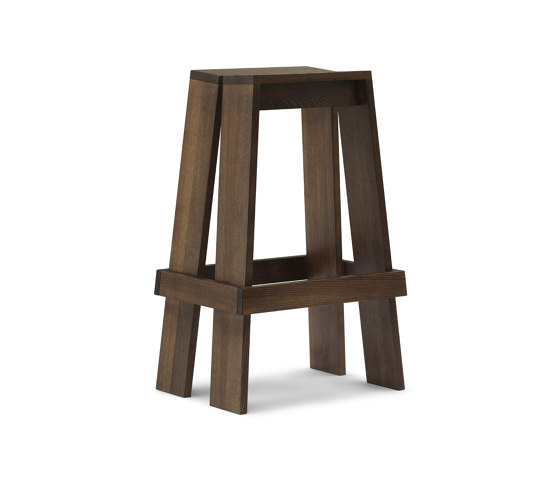 Let Barstool 75cm Brown Stained Ash | Sgabelli | Normann Copenhagen