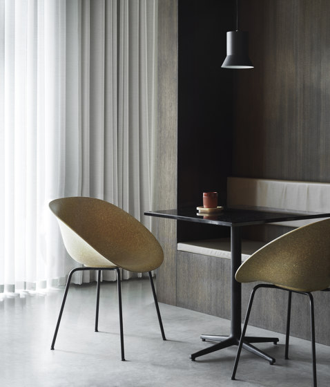 Mat Armchair Black Steel - Hemp | Chairs | Normann Copenhagen