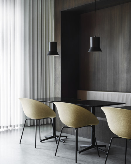 Mat Armchair Black Steel - Hemp | Chairs | Normann Copenhagen