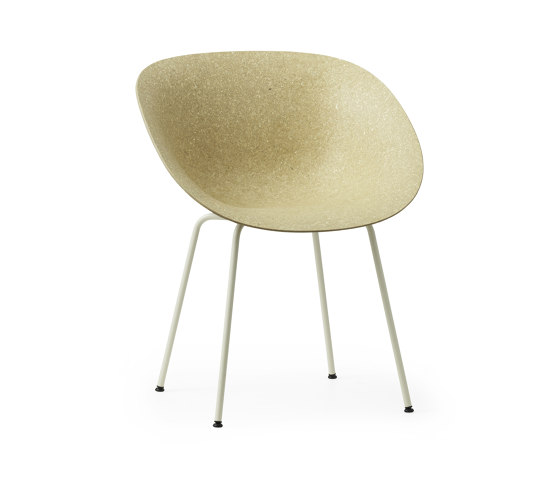 Mat Armchair Cream Steel - Hemp | Sedie | Normann Copenhagen