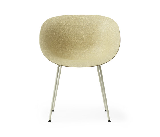 Mat Armchair Cream Steel - Hemp | Chairs | Normann Copenhagen