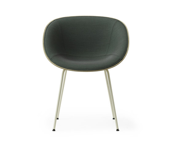 Mat Armchair Front Upholstery Cream Steel - Hemp | Sillas | Normann Copenhagen