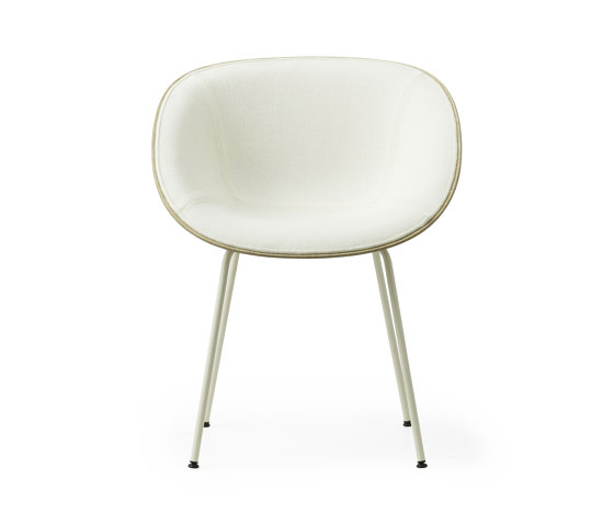 Mat Armchair Front Upholstery Cream Steel - Hemp | Sedie | Normann Copenhagen